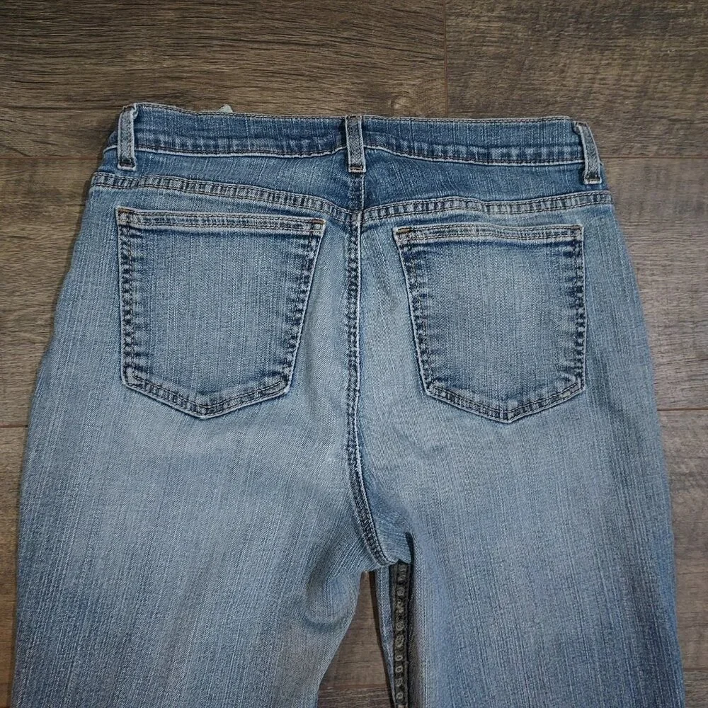 Thrashed Distressed DKNY Boot Cut Cotton Spandex Fits 30x30 size 10 - Picture 4 of 15